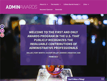 Tablet Screenshot of adminawards.com